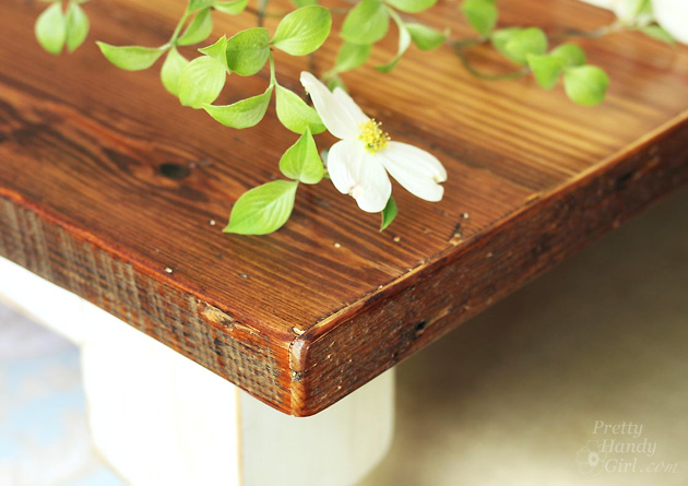 Reclaimed Lumber Farmhouse Table | Pretty Handy Girl