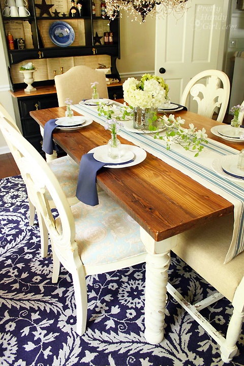 Reclaimed Lumber Farmhouse Table | Pretty Handy Girl