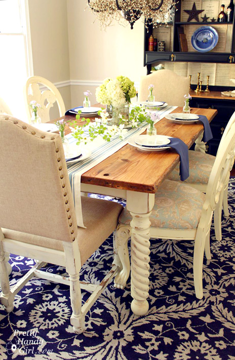 Reclaimed Lumber Farmhouse Table | Pretty Handy Girl