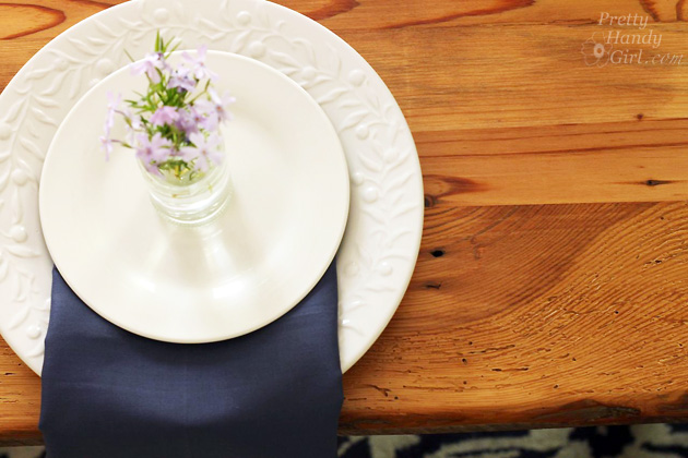 Reclaimed Lumber Farmhouse Table | Pretty Handy Girl