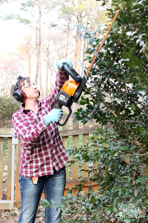 WORX 56v Hedge Trimmer Review | Pretty Handy Girl