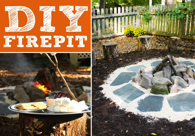 DIY Firepit and Seating | Pretty Handy Girl