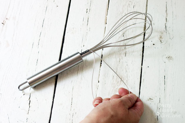 Dragonfly Garden Decor using a Dollar Store Whisk and Skewer | Pretty Handy Girl