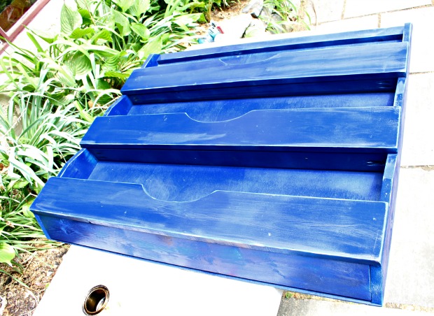 bookshelf tapered painted