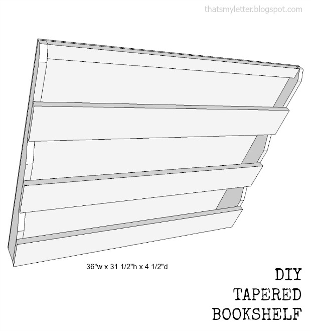 bookshelf tapered plans