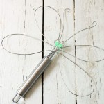 Dragonfly Garden Decor using a Dollar Store Whisk and Skewer | Pretty Handy Girl