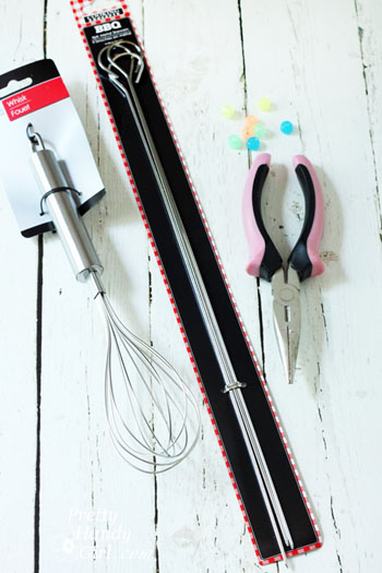 Dragonfly Garden Decor using a Dollar Store Whisk and Skewer | Pretty Handy Girl