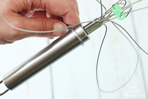 Dragonfly Garden Decor using a Dollar Store Whisk and Skewer | Pretty Handy Girl