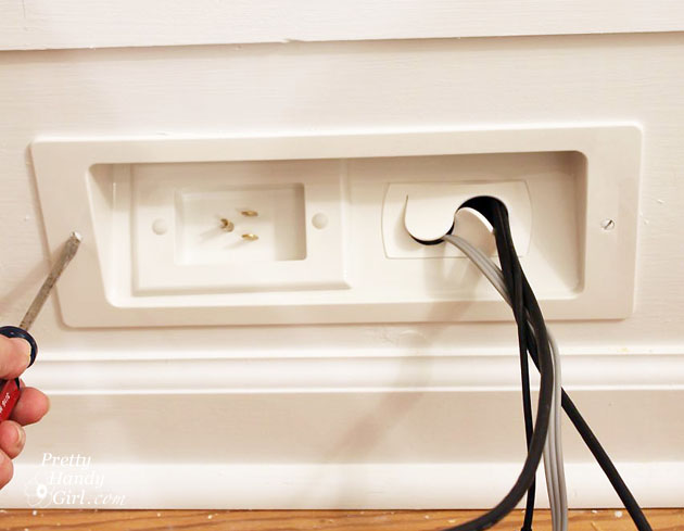 Installing a Wall Mount Flat Screen TV + Hiding Cords | PrettyHandyGirl