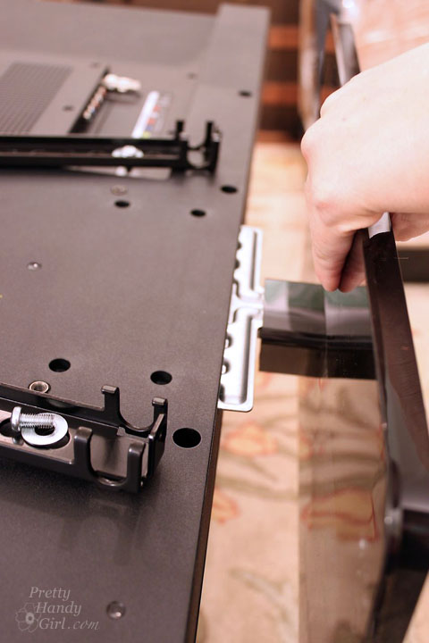 Installing a Wall Mount Flat Screen TV + Hiding Cords | PrettyHandyGirl