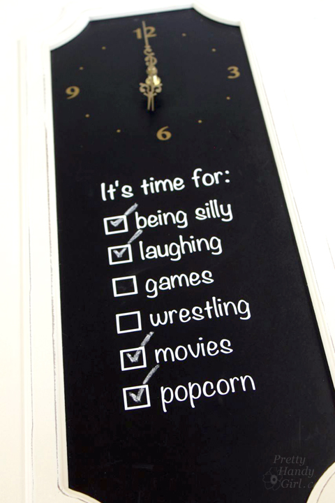 Make Your Own Clock Sign | Pretty Handy Girl