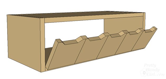 Plenty 'o Storage from One Board | Pretty Handy Girl