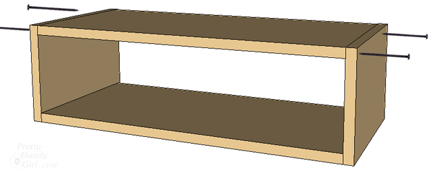 Plenty 'o Storage from One Board | Pretty Handy Girl