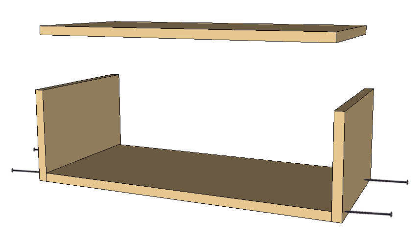 Plenty 'o Storage from One Board | Pretty Handy Girl