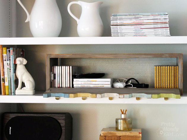 Plenty 'o Storage from One Board | Pretty Handy Girl