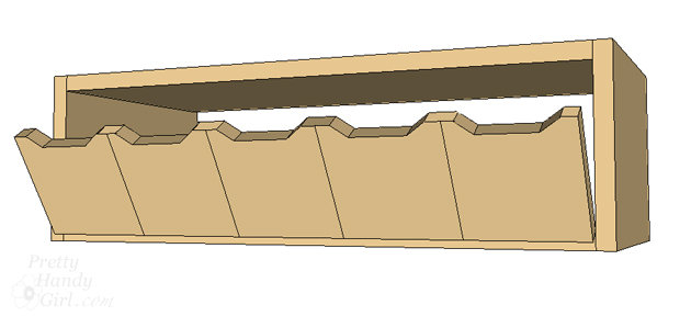 Plenty 'o Storage from One Board | Pretty Handy Girl