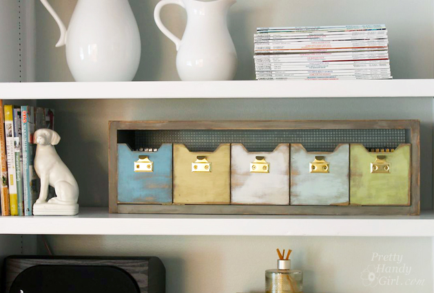 Plenty 'o Storage from One Board | Pretty Handy Girl