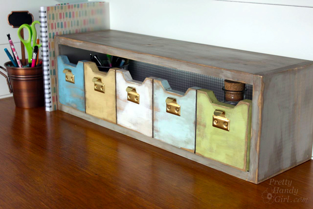 Plenty 'o Storage from One Board | Pretty Handy Girl