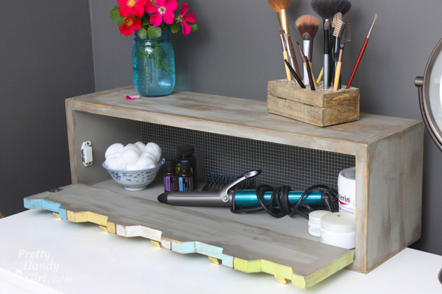 Plenty 'o Storage from One Board | Pretty Handy Girl