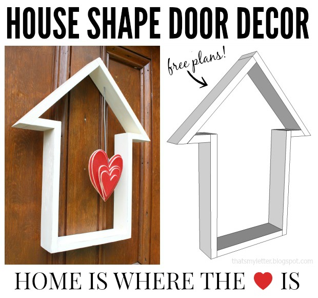 house shape door decor collage