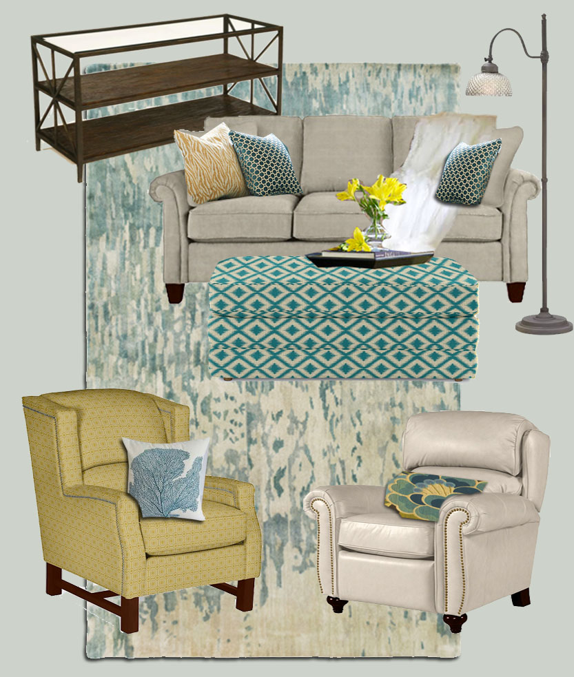 La-Z-Boy Living Room Mood Board | Pretty Handy Girl
