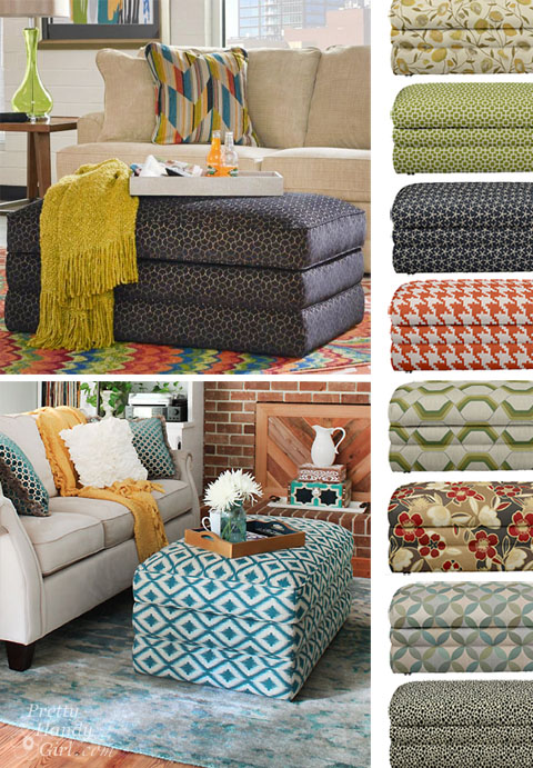 Cory Rolling Storage Ottoman from La-Z-Boy | Pretty Handy Girl