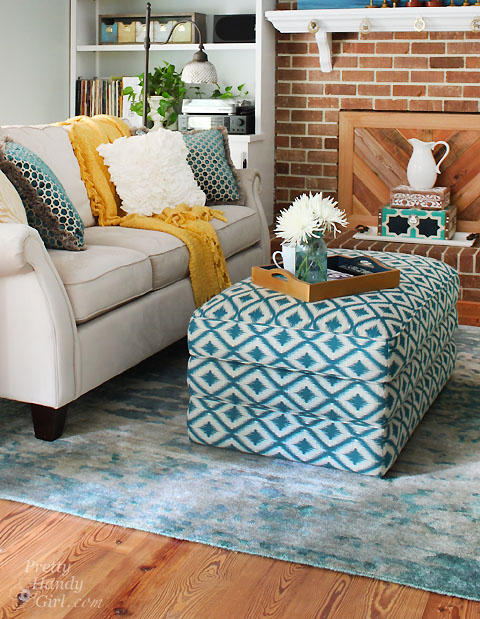 Cory Rolling Storage Ottoman from La-Z-Boy | Pretty Handy Girl