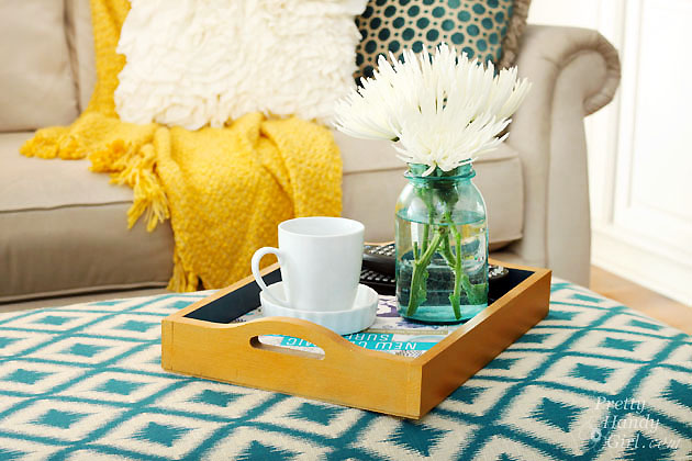 Cory Rolling Storage Ottoman from La-Z-Boy | Pretty Handy Girl