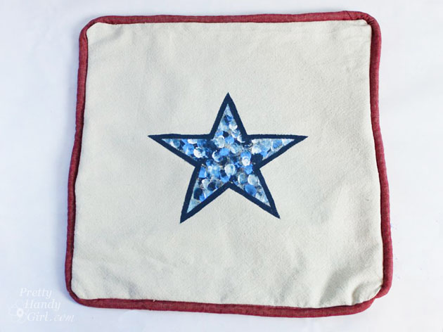 Make Your Own Finger-Printed Star Pillows | Pretty Handy Girl
