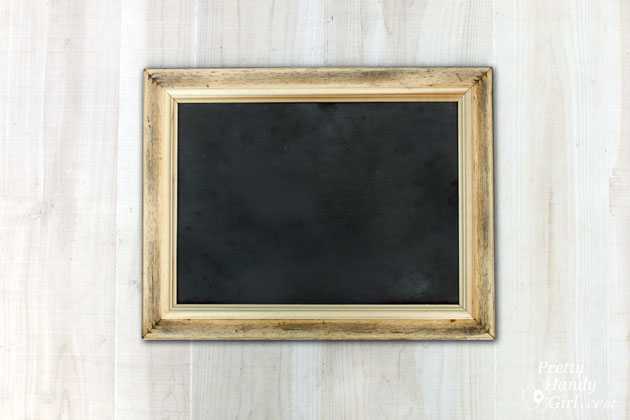 Upcycled Magnetic Chalkboard Frame | Pretty Handy Girl