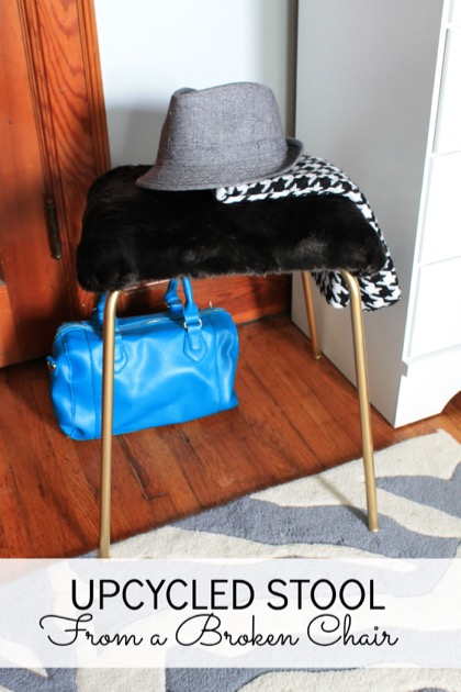 Upcycled Stool from a Chair