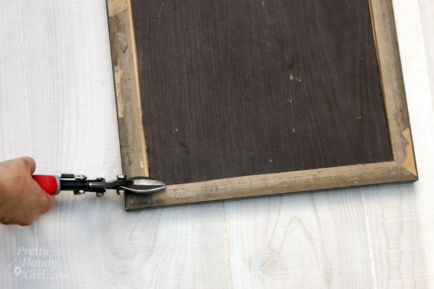 Upcycled Magnetic Chalkboard Frame | Pretty Handy Girl