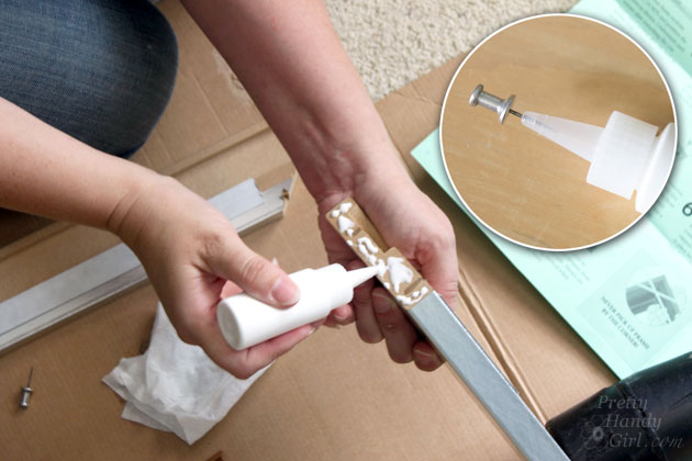 Install a ReadyMade Mirror Frame on Door | Pretty Handy Girl