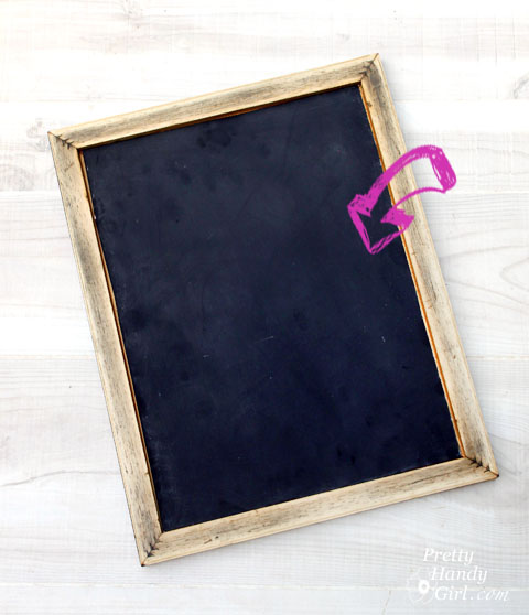 Upcycled Magnetic Chalkboard Frame | Pretty Handy Girl