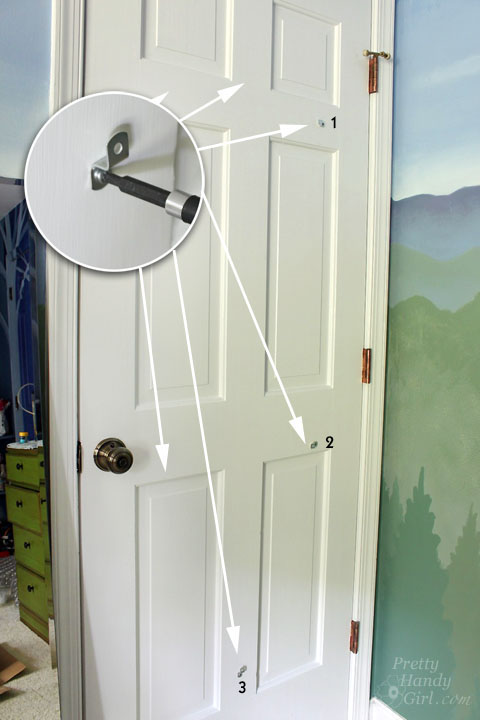 Install a ReadyMade Mirror Frame on Door | Pretty Handy Girl