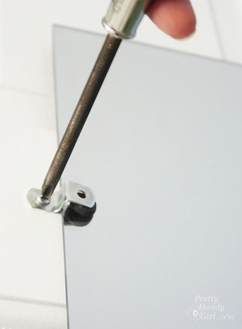 Install a ReadyMade Mirror Frame on Door | Pretty Handy Girl