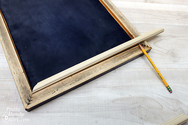 Upcycled Magnetic Chalkboard Frame | Pretty Handy Girl
