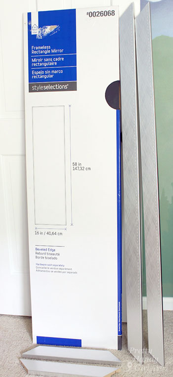 Install a ReadyMade Mirror Frame on Door | Pretty Handy Girl