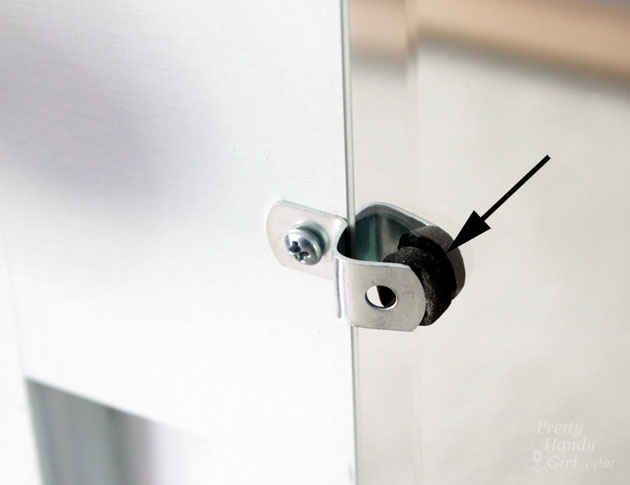 Install a ReadyMade Mirror Frame on Door | Pretty Handy Girl