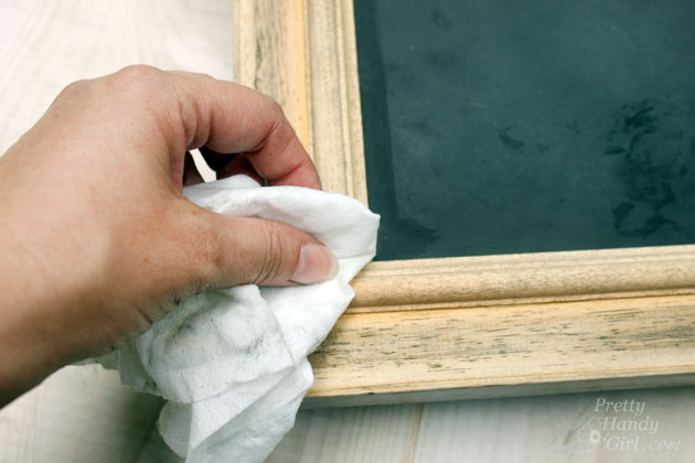 Upcycled Magnetic Chalkboard Frame | Pretty Handy Girl