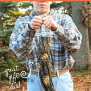 diy-log-bird-feeder Give your feathered friends a treat from spingtime through winter. Make this easy-peasy DIY log bird feeder with one tool and a few basic materials by Prodigal Pieces for Pretty Handy Girl www.prodigalpieces.com #prodigalpieces