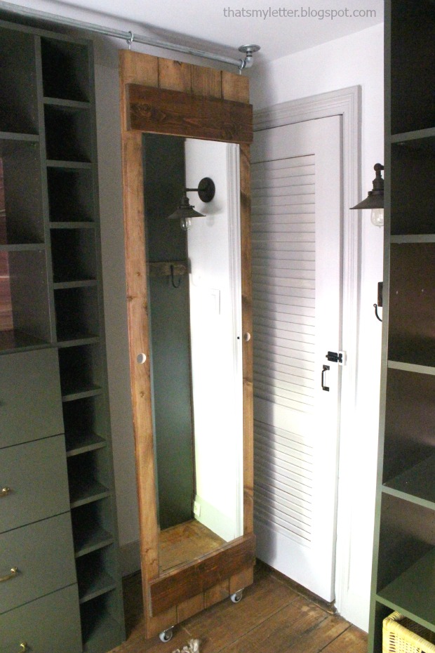 diy sliding mirror door