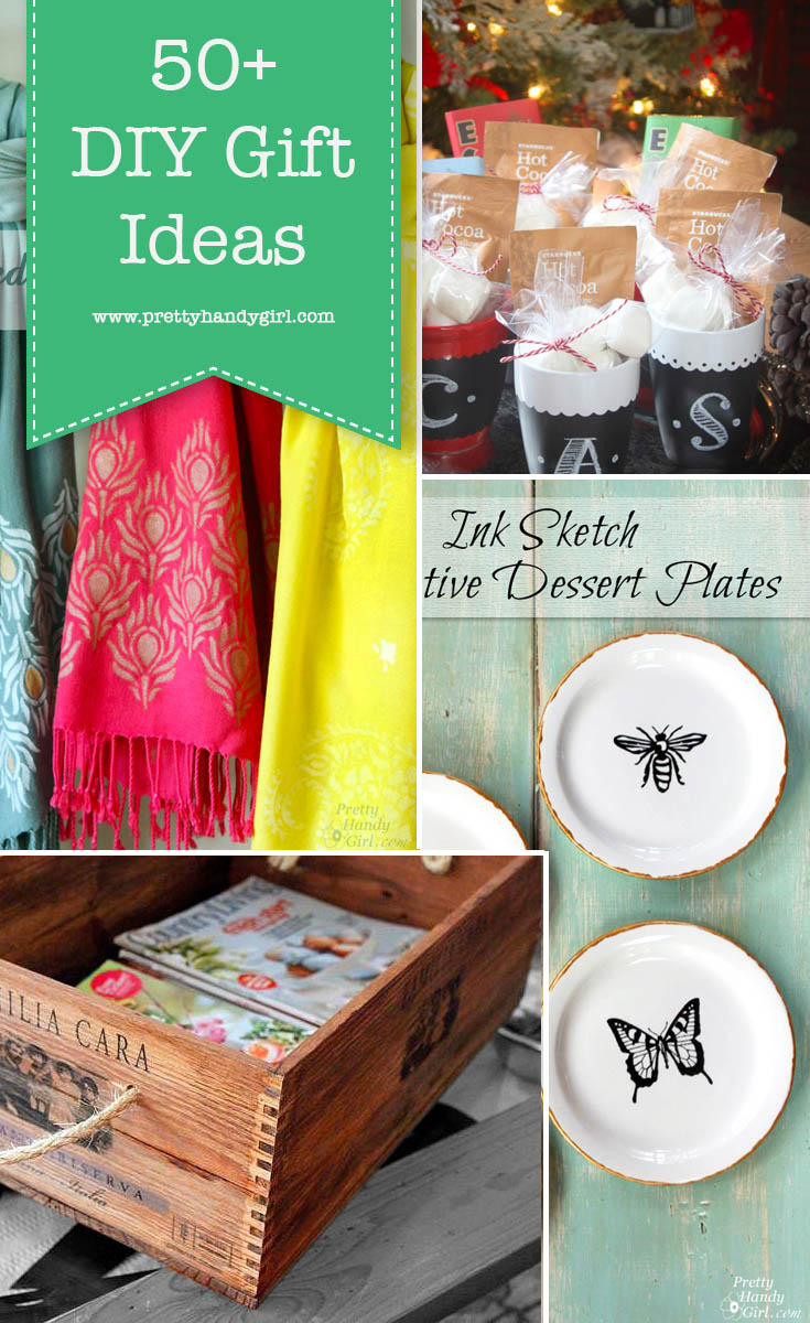 50+ DIY Gifts for practically everyone on your list! | Homemade gift ideas | DIY holiday gifts | Pretty Handy Girl #handmadegift #homemadegift #DIYgift