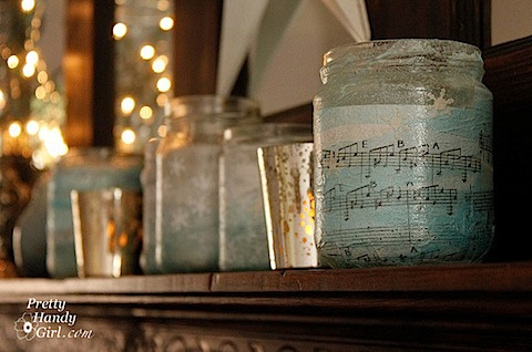 Glass Jar Votive Holders
