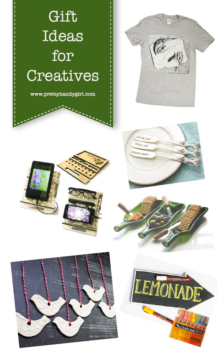 Check out these amazing gift ideas for all the creatives on your list! | Holiday gift ideas for creatives | Pretty Handy Girl #giftguide #holidaygiftideas #giftideas
