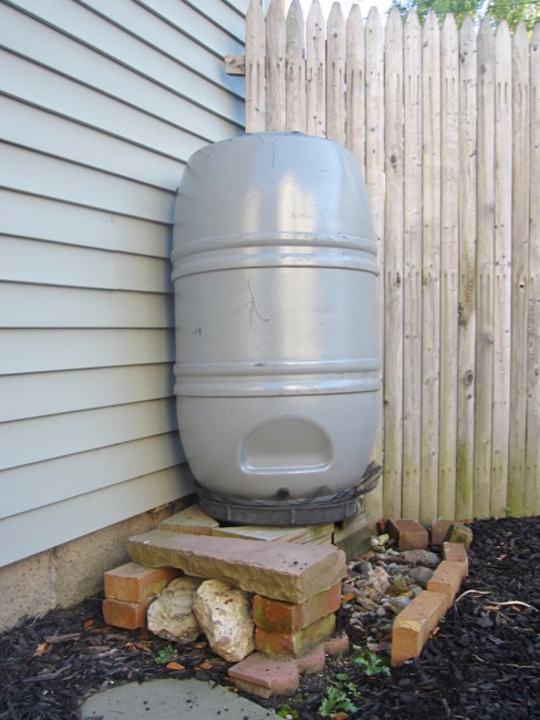 Then you can remove the spigot. Twist it off and remember where you will store it for the winter!