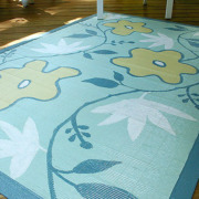 Painted Bamboo Rug