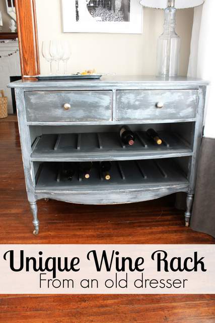 DIY Unique Wine Rack