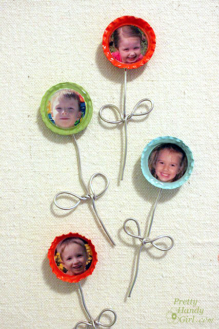 Bottlecap Photo Magnets