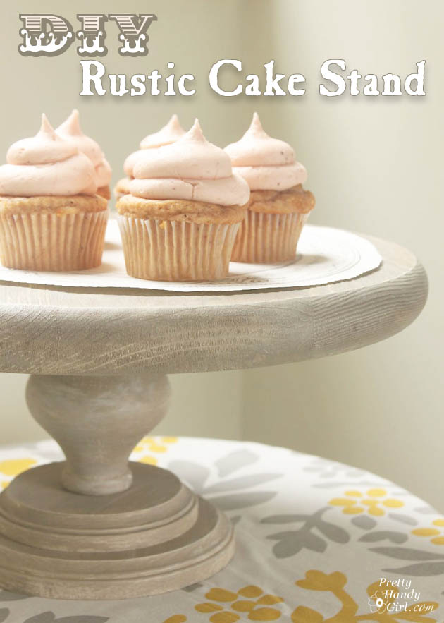 DIY Rustic Cake Stand